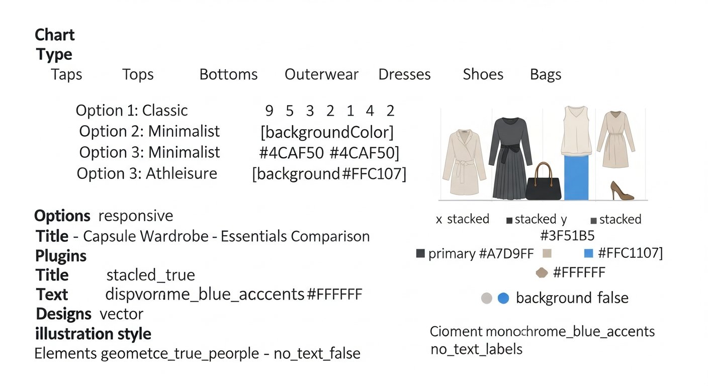 capsule wardrobe essentials - chart 6 illustration