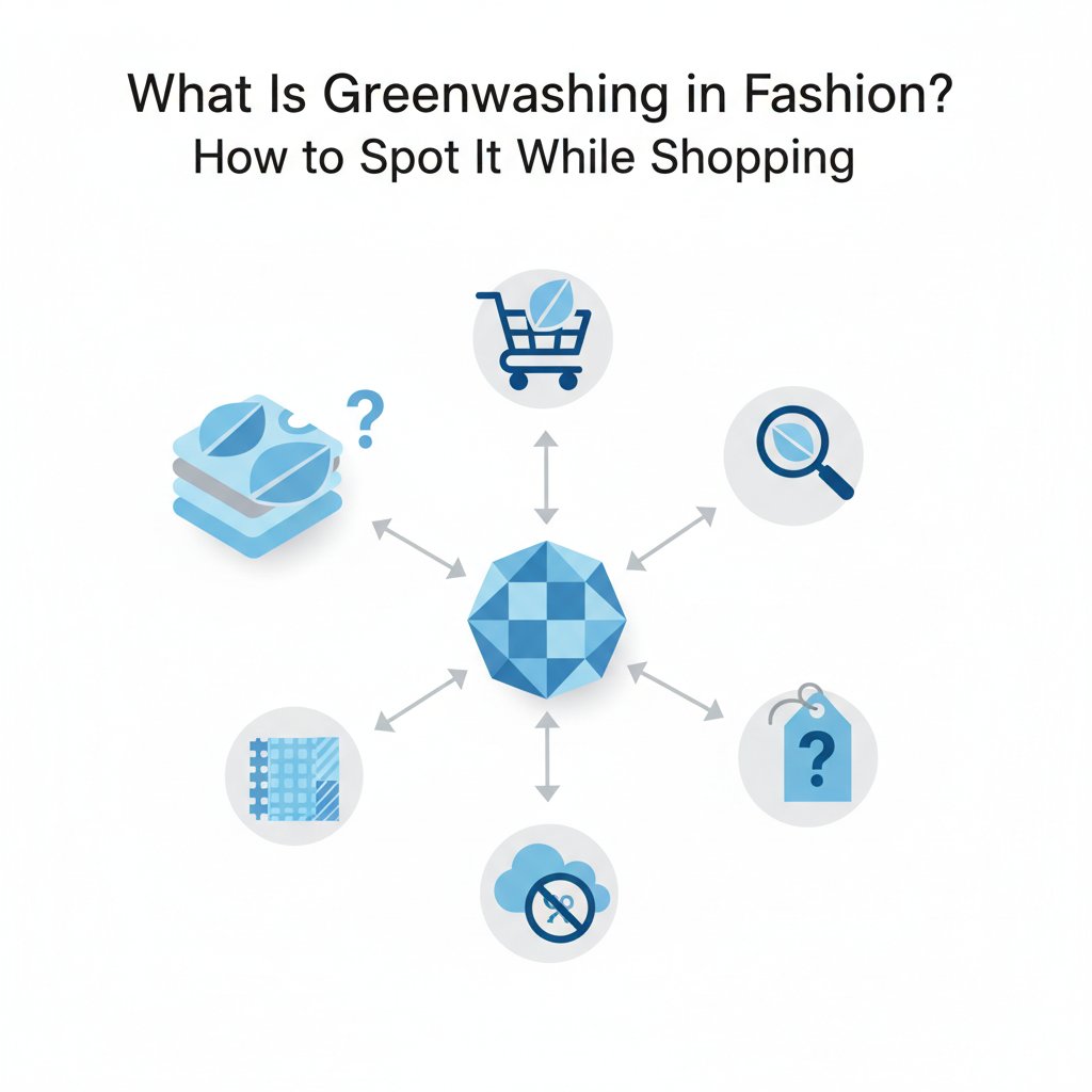 what is greenwashing in fashion? how to spot it while shopping - infographic 4 illustration