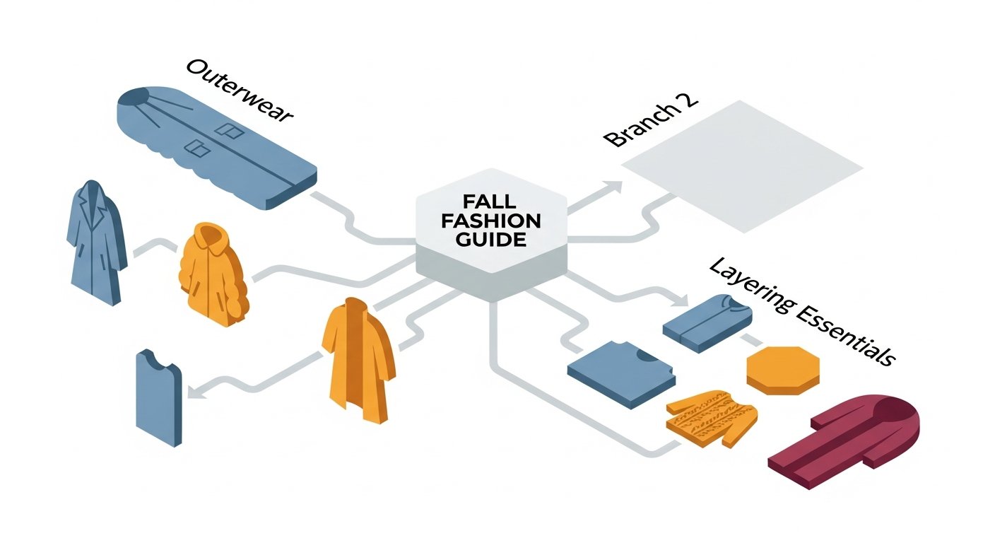 fall fashion guide - infographic 4 illustration