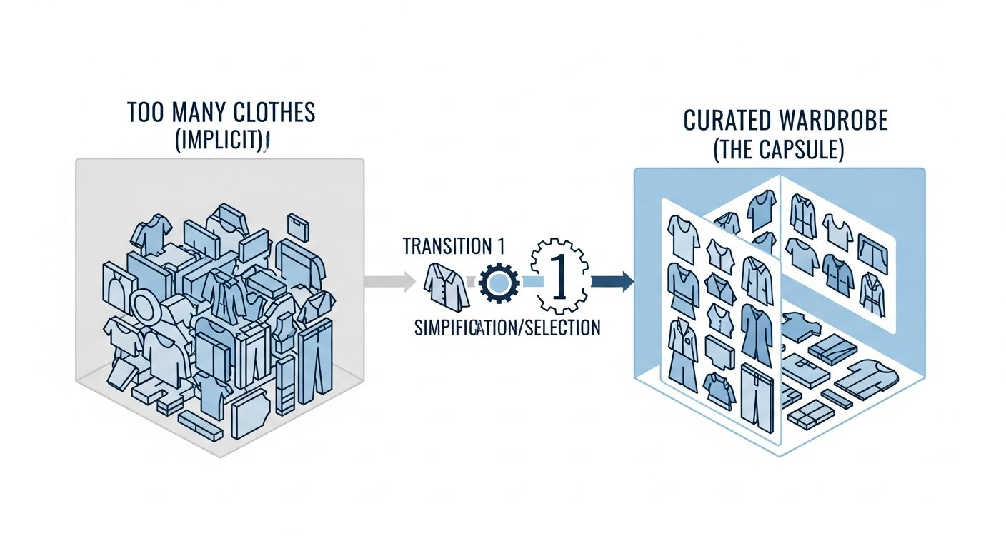 why have a capsule wardrobe - infographic 4 illustration